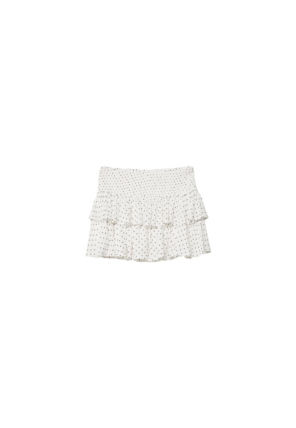 Mini-jupe-culotte à volants