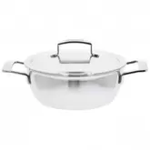 Silver 7 Cocotte Conique Inox 24 cm 3,3 L avec Couvercle