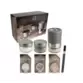 Maestro Bar à Sels Coffret Moulin Multi Sels Bois Graphite Clair Zirlion 7pcs -N