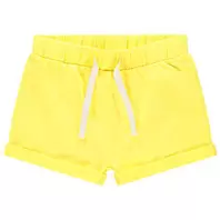 Short en molleton uni pour bébé fille