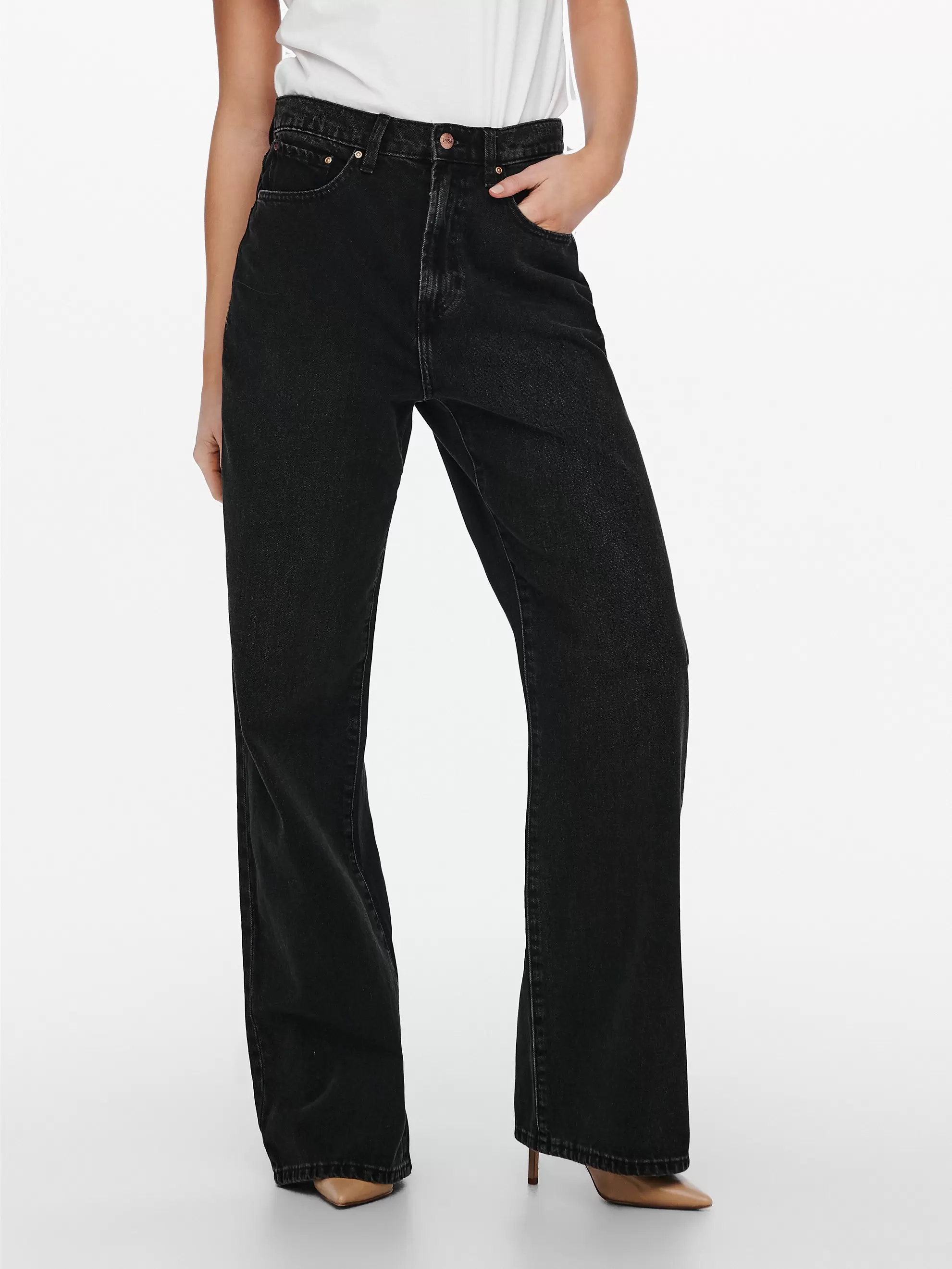 ONLHOPE Taille haute Wide Leg Fit Jeans