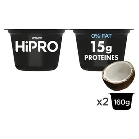 DANONE 15g Proteines Pudding Saveur Coco - Pasteurisé - 0% m.g.  200g DANONE 15g Proteines Pudding Saveur Coco - Pasteurisé - 0% m.g.  200g
