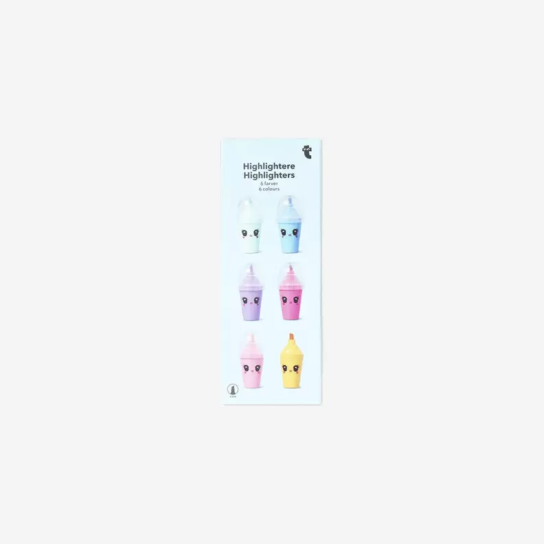 Surligneurs milk‑shake - 6 pcs