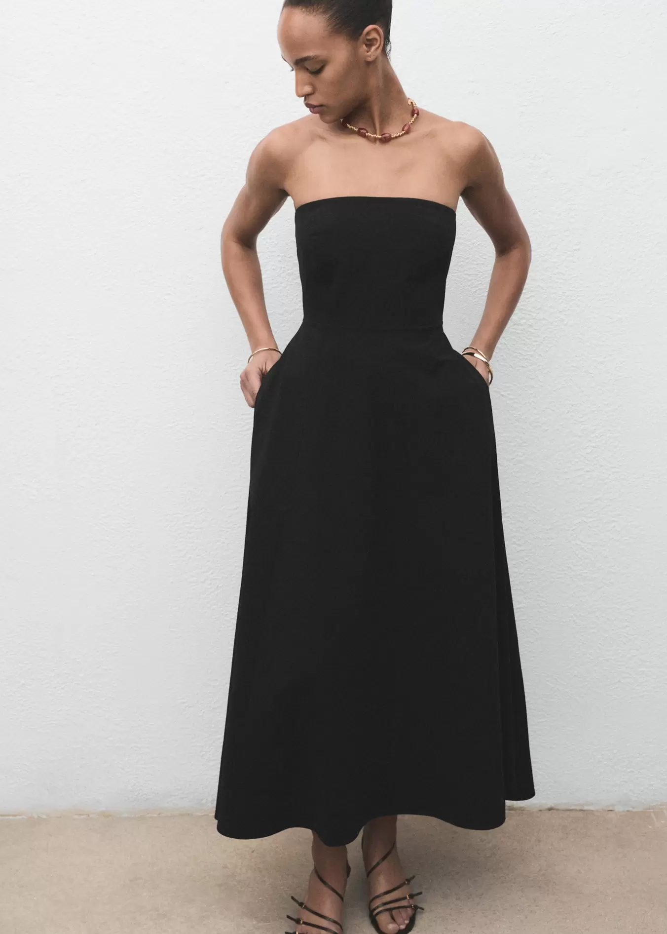 Robe longue bustier