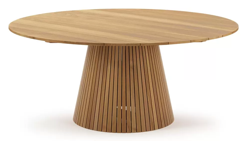 Tribola tuintafel in teak - Dia. 148 x H 75 cm