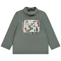 Sous-pull à col cheminé et print volcan pour bébé garçon