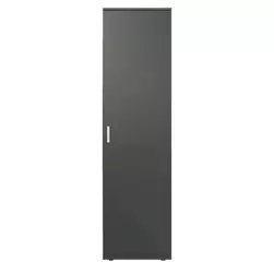 Garde-robe Inca 1 porte - couleur anthracite - 184x50x34,5 cm