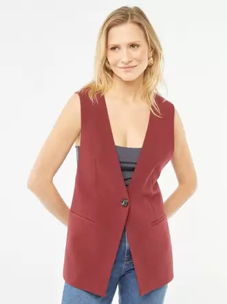 Veste de costume sans manches