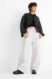 Balloon jeans - mid-rise waist