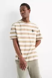 T-shirt - relaxed fit - striped