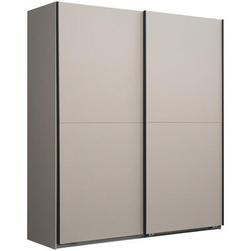 Armoire &agrave; portes coulissantes Dex - grise - 198x180x64 cm