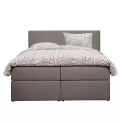 Lit tapissier Orebro 6 &eacute;l&eacute;ments &ndash; taupe &ndash; 180x200 cm