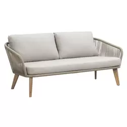 Canap&eacute; lounge Nant - rotin - 87x170x67 cm - coussins inclus
