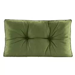 Coussin lounge Florence dossier - vert fonc&eacute; - 73x43 cm