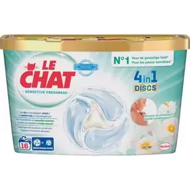 DISCS SENSITIVE DOUCEUR DE PRINTEMPS 16 Lavages 264 g DISCS SENSITIVE DOUCEUR DE PRINTEMPS 16 Lavages 264 g