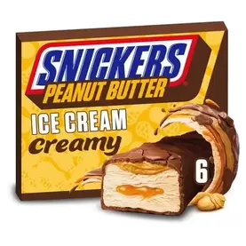 Barres de Crème Glacée Chocolat au Beurre de Cacahuète 6-pack Barres de Crème Glacée Chocolat au Beurre de Cacahuète 6-pack
