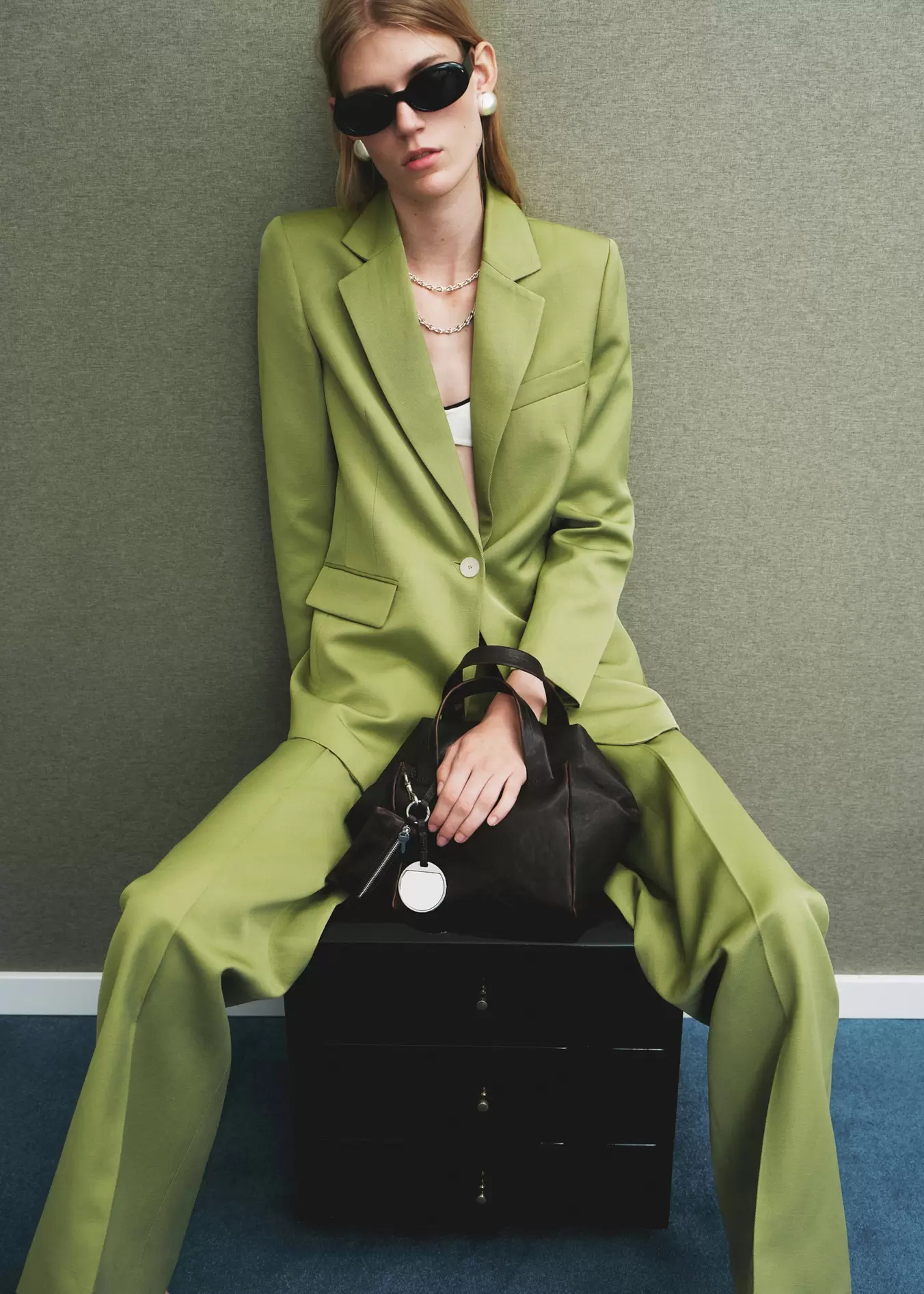 Blazer costume lin mélangé