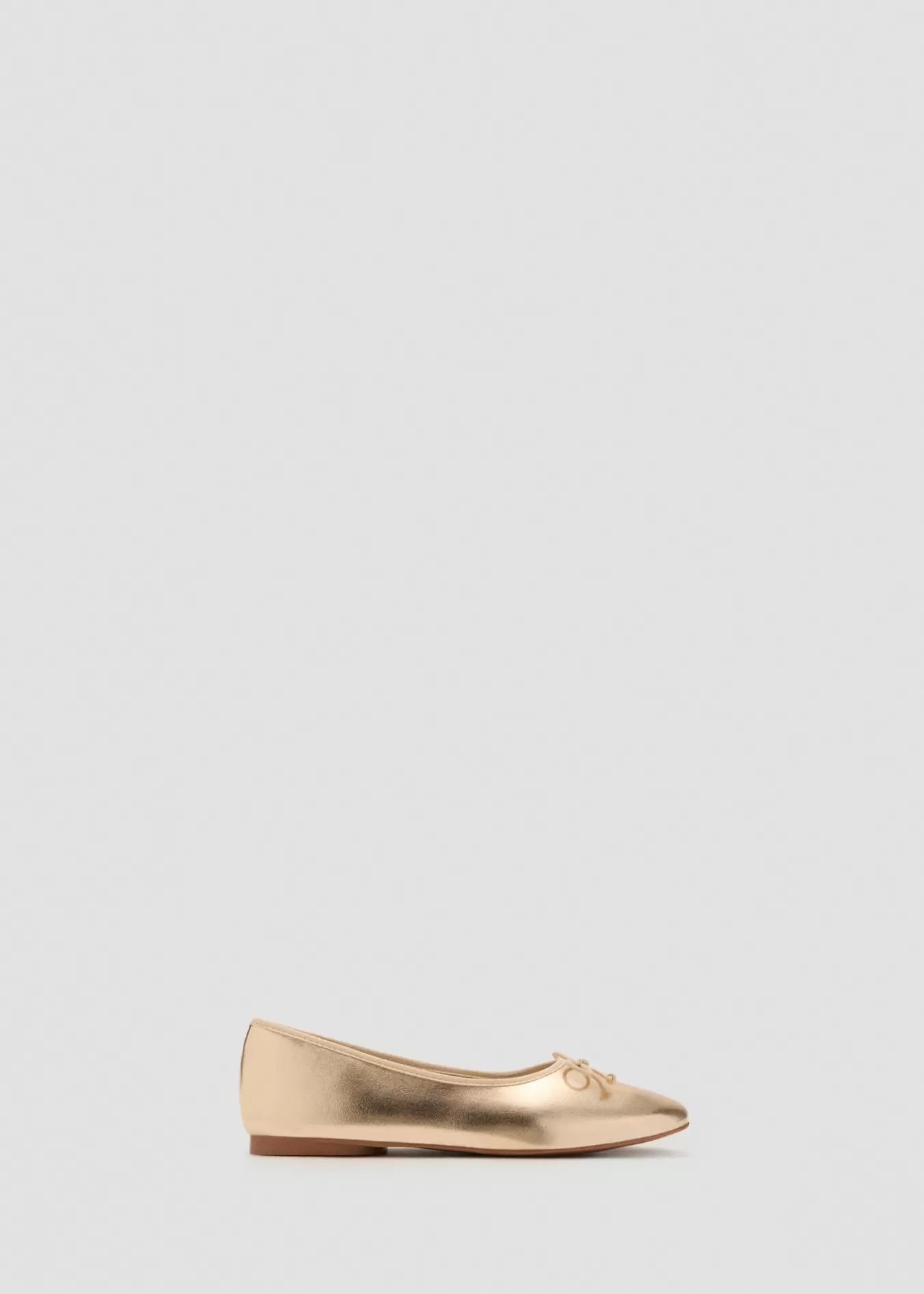 Ballerines métallisées nœud
