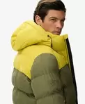 Doudoune à capuche Colourblock