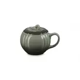 Mug XL Citrouille avec Couvercle en Céramique 40 cl Vert Thym