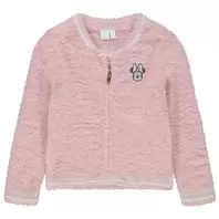 Gilet esprit teddy en tricot pelucheux Minnie Disney pour bébé fille