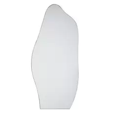 Pablo - Grand miroir organique en acier noir 82x180