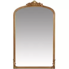ELISABETH - Miroir rectangulaire à moulures dorées 67x110