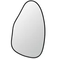 Gunnar - Miroir organique en métal noir 46x79