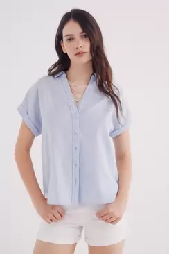 Chemise Oxford à manches courtes
