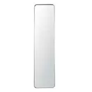 WESTON - Grand miroir rectangulaire sur pied en métal doré 40x167