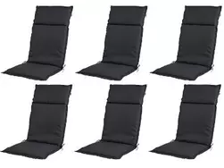 Lot de 6 coussins pour chaise de jardin, 120 x 50 cm LIVARNO home