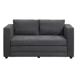 Canap&eacute; convertible Sirena - couleur anthracite - 72x139x69 cm
