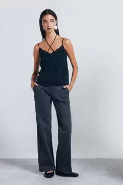 Jean culotte clouté