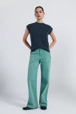 Jean culotte clouté