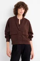 Basic zip-through sweatshirt