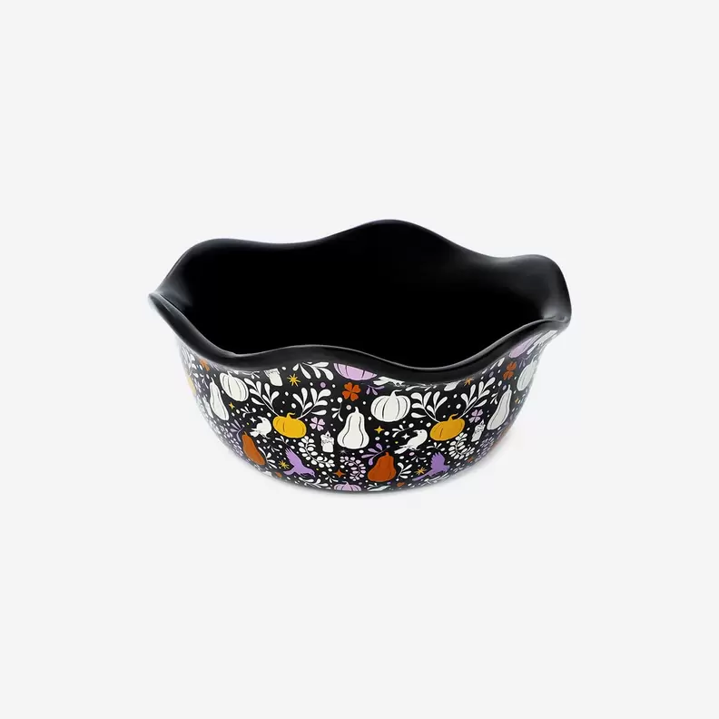 Bol noir avec citrouilles - 16 cm