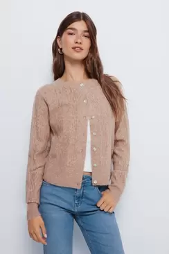 Cardigan en pointelle