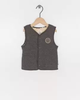 Gilet réversible avec de la peluche