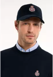 Casquette côtelée navy