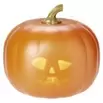 Citrouille animée orange