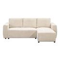 Canap&eacute; convertible Novara - &eacute;cru - 85x230x155 cm