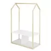 Penderie pour enfant en bois avec 2 casiers 42x7xH132cm