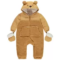 Combi-pilote ourson bi-matière pour bébé avec finitions différentes selon l'âge