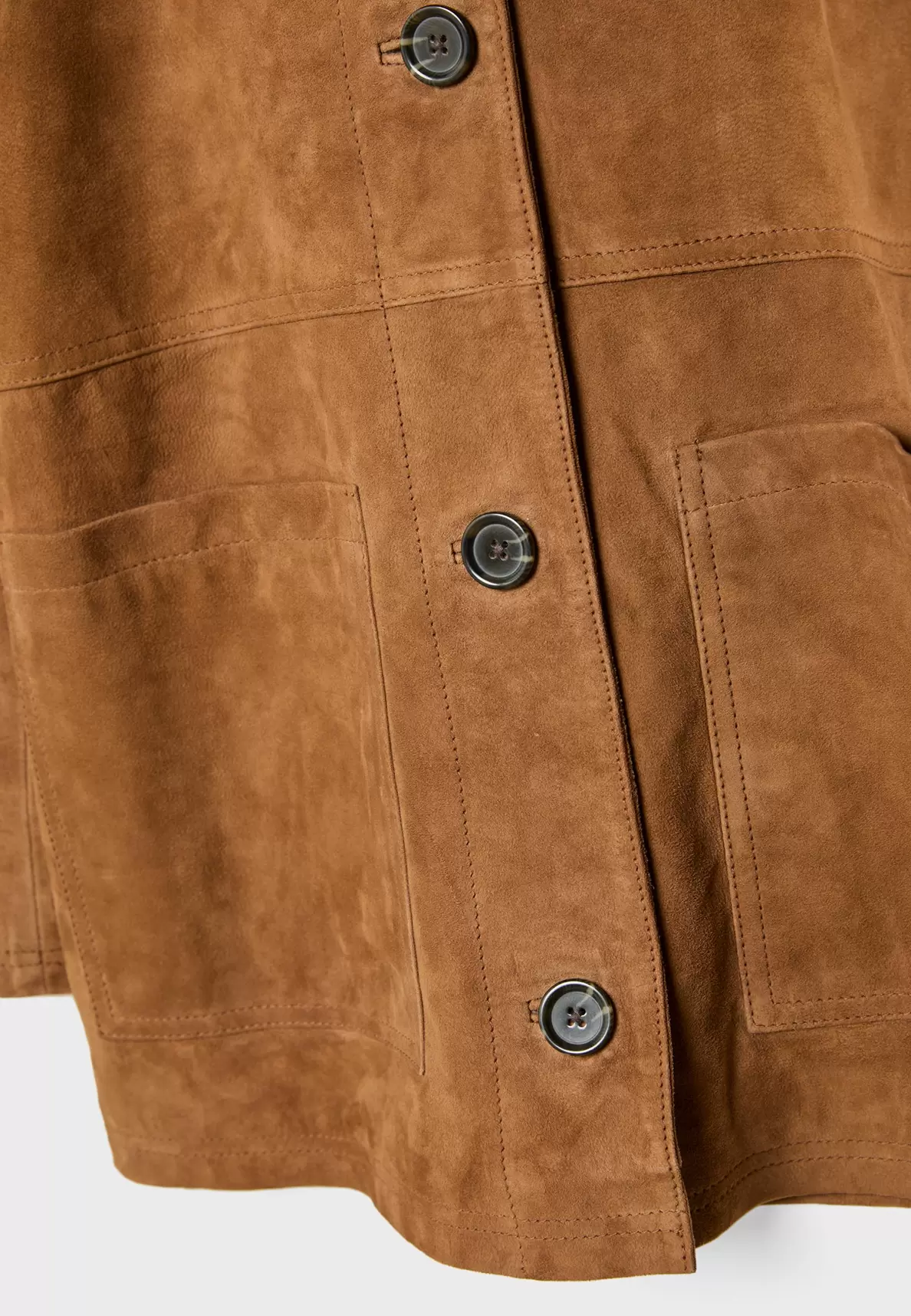 Veste à poches 100 % cuir