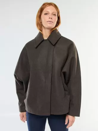 Manteau cape façon lainage