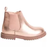 Bottillons Chelsea nacrés roses pour enfant fille