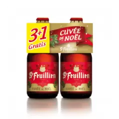 St Feuillien Cuvée de Noël (3+1) clip 4 x 33cl