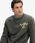Sweatshirt Vintage Athletic Col Rond