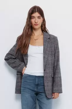 Blazer à carreaux