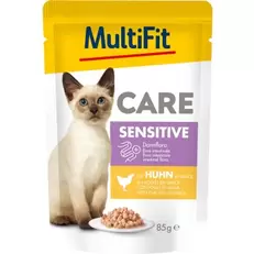 natvoer kat Adult Care Sensitive met kip 24x85 g